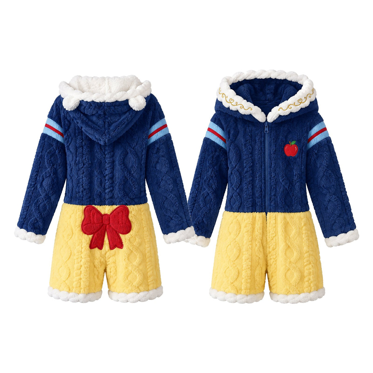The Snow White Romper, back and front